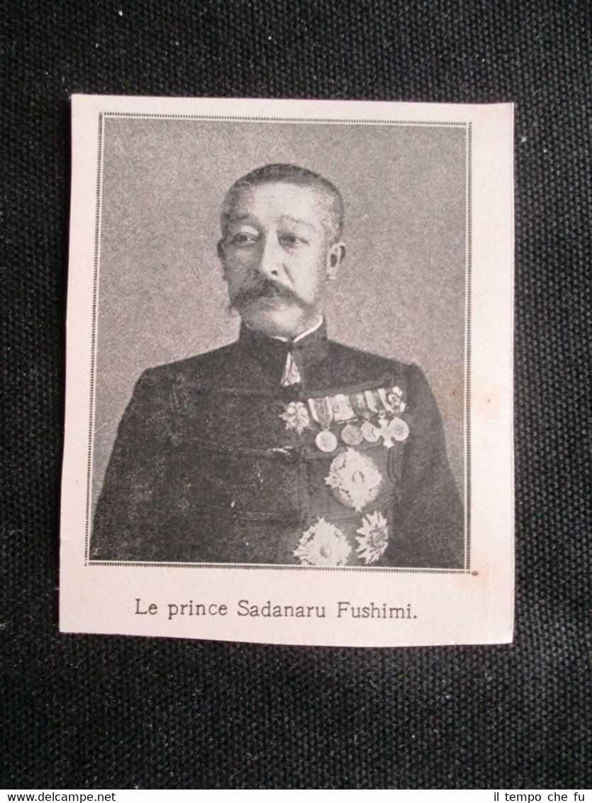 Il principe del Giappone Sadanaru Fushimi Stampa del 1907