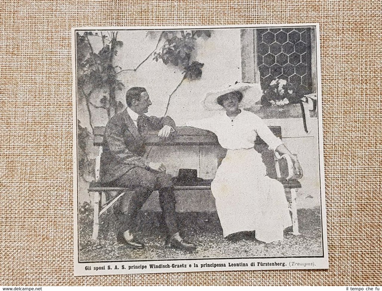 Il Principe Maximilian Windisch Graetz e Leontina di Furstenberg nel …