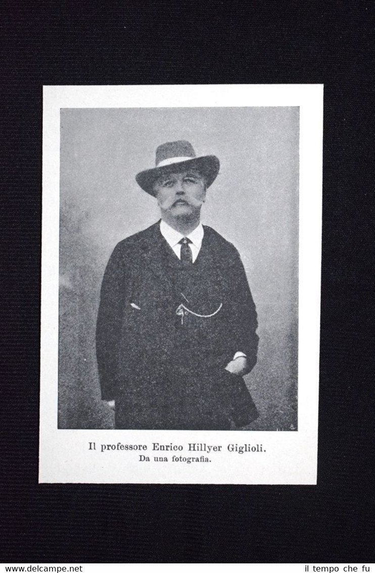 Il professore Enrico Hillyer Giglioli