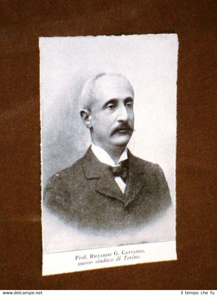Il Professore Riccardo G. Cattaneo nel 1920 Sindaco di Torino | Immagine principale
