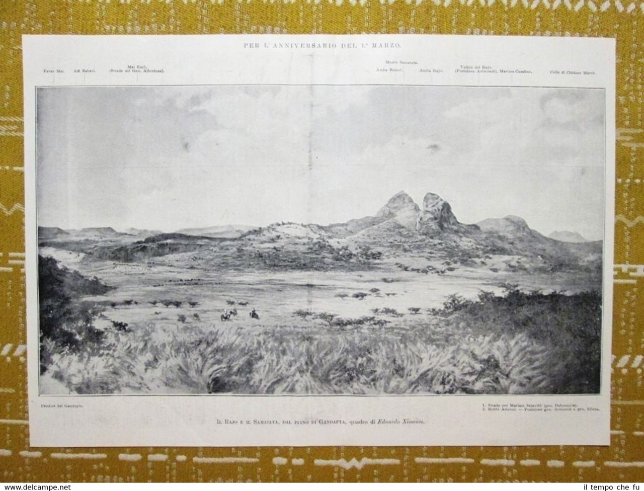 Il Rajo e il Samaiata, dal piano di Gandapta, quadro …