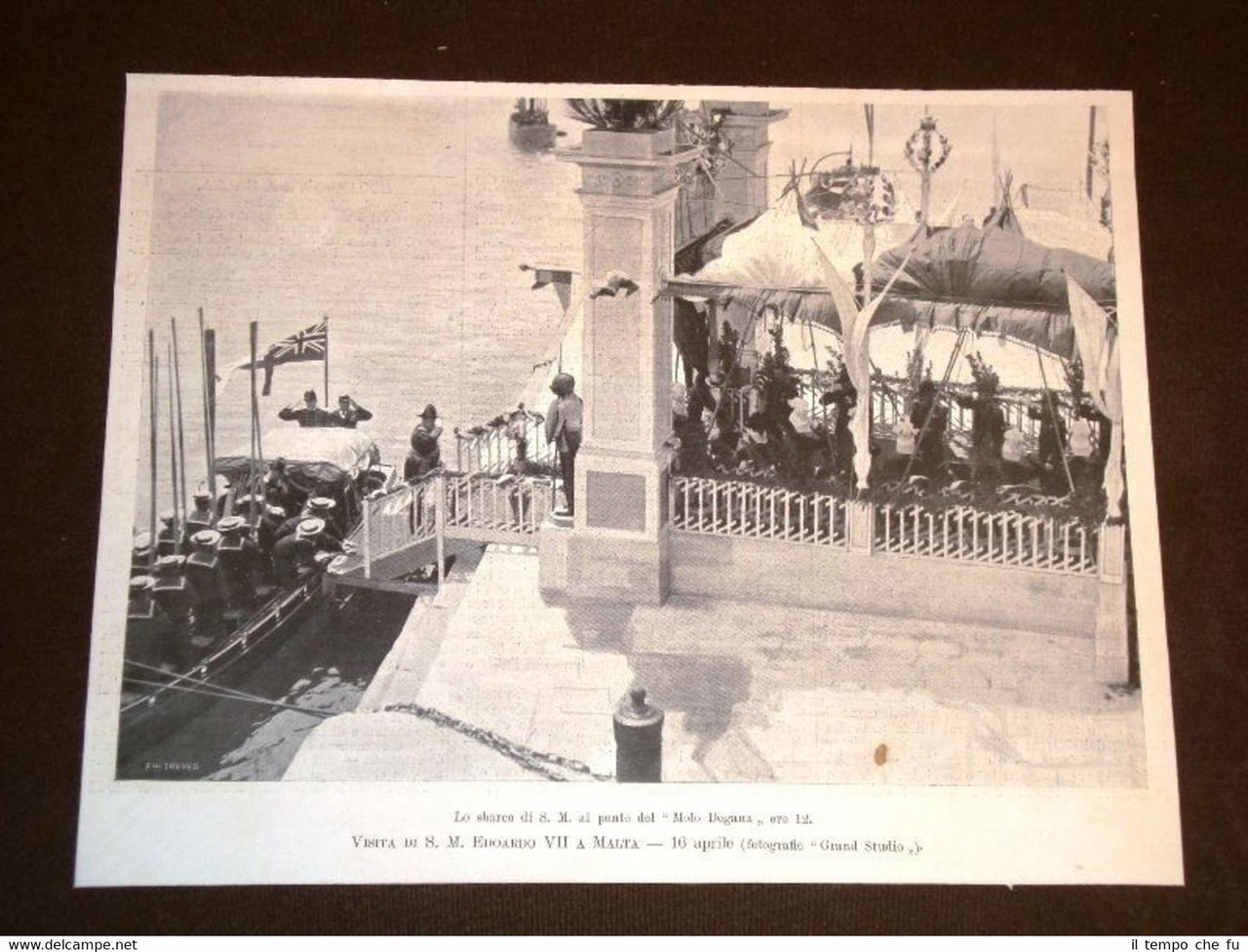 Il Re d'Inghilterra Edoardo VII a Malta nel 1903 Sbarco …