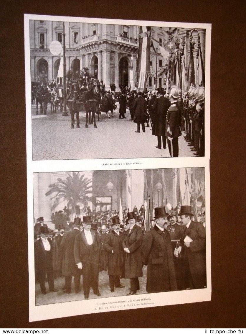 Il Re di Grecia Giorgio I a Roma nel 1906 … | Immagine principale