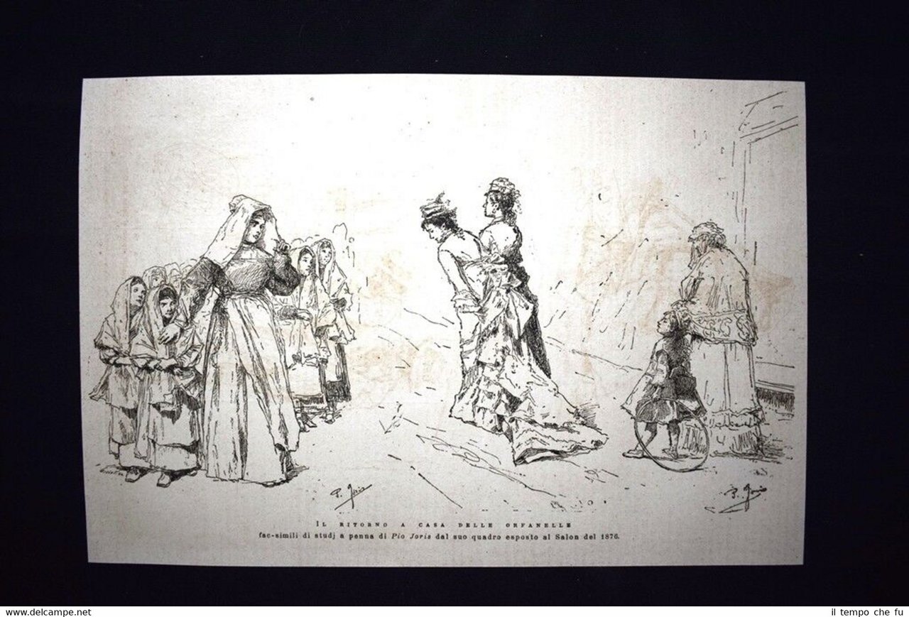 Il ritorno a casa delle orfanelle fac-simili di Pio Joris …