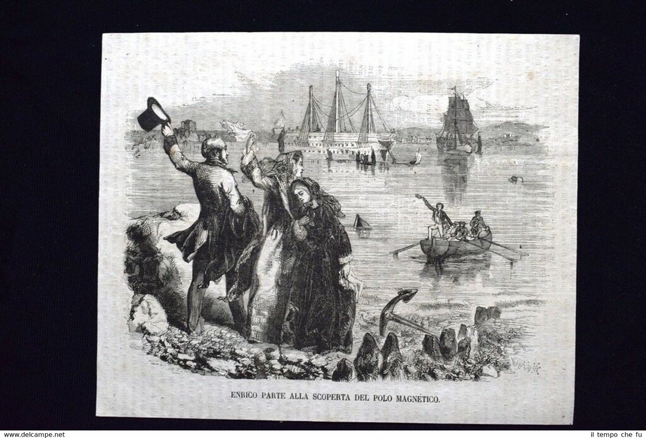 Il Robinson dell'Artico - Racconto dell'Oceano Polare #9 Incisione del …