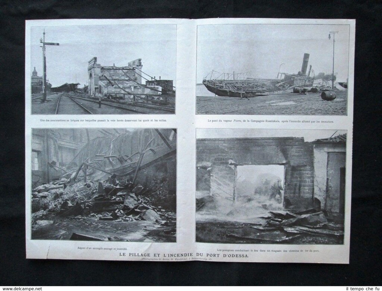 Il saccheggio e l'incendio del porto di Odessa Stampa del …