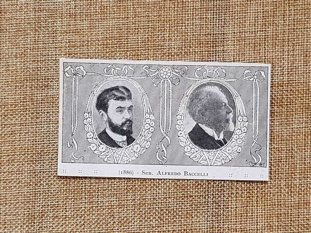 Il Senatore Alfredo Baccelli Ritratto in due età differenti Stampa …