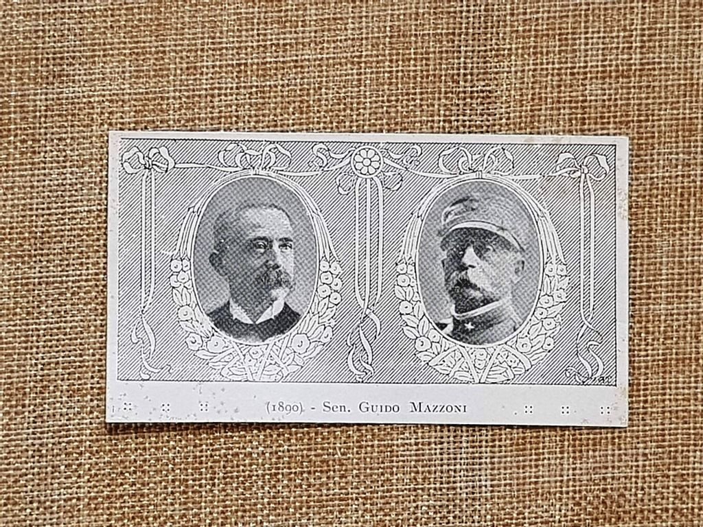 Il Senatore Guido Mazzoni Ritratto in due età differenti Stampa …