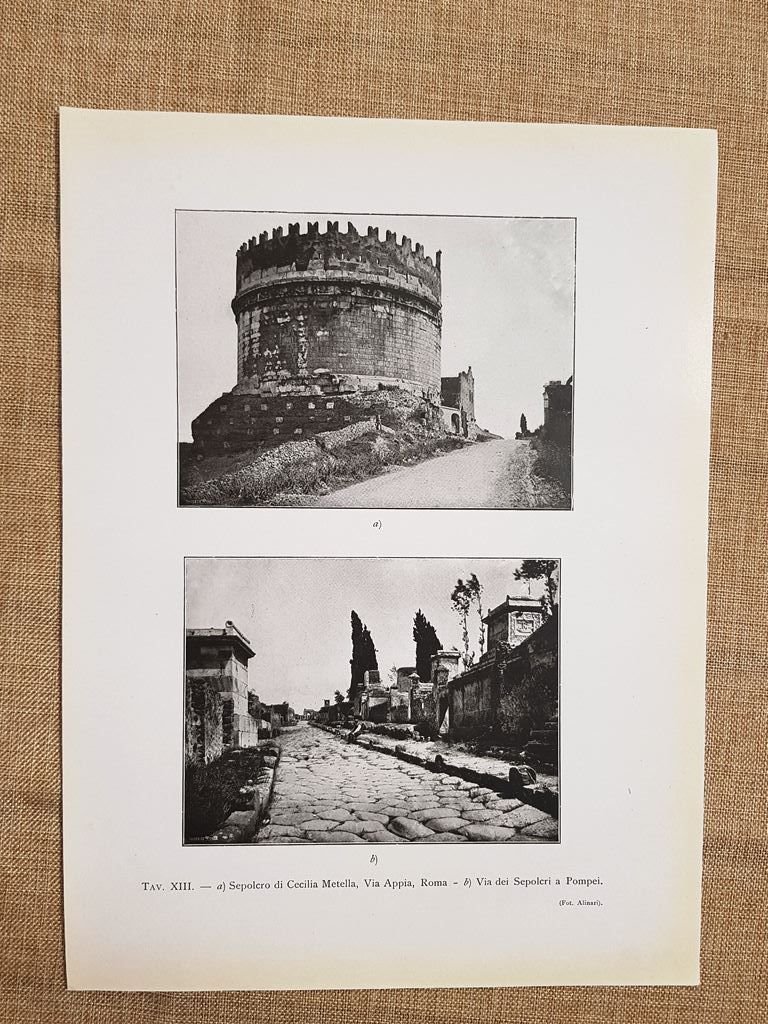 Il Sepolcro di Cecilia Metella a Roma e La Via …