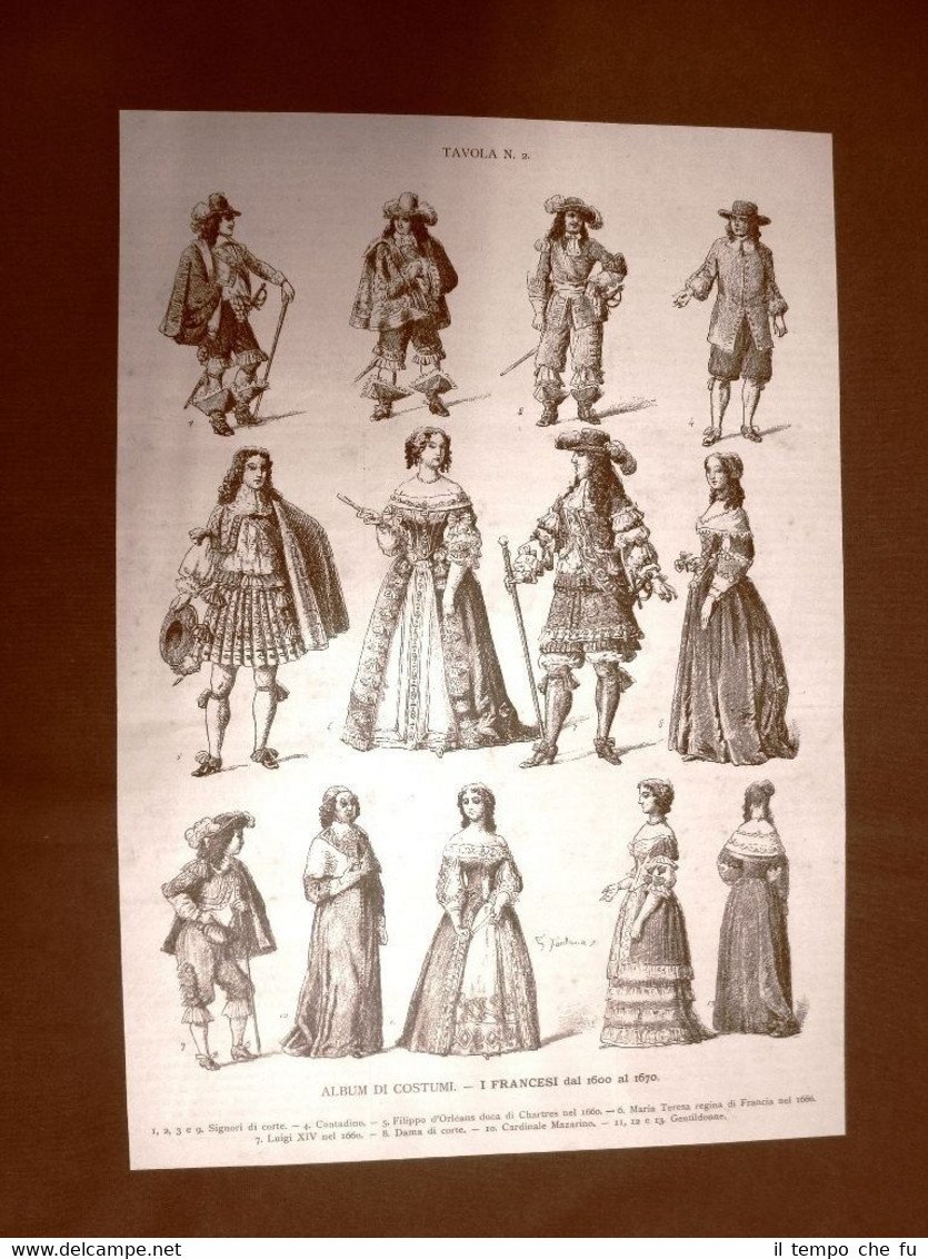 Il Teatro nel 1890 Costumi francesi o di Francia del …