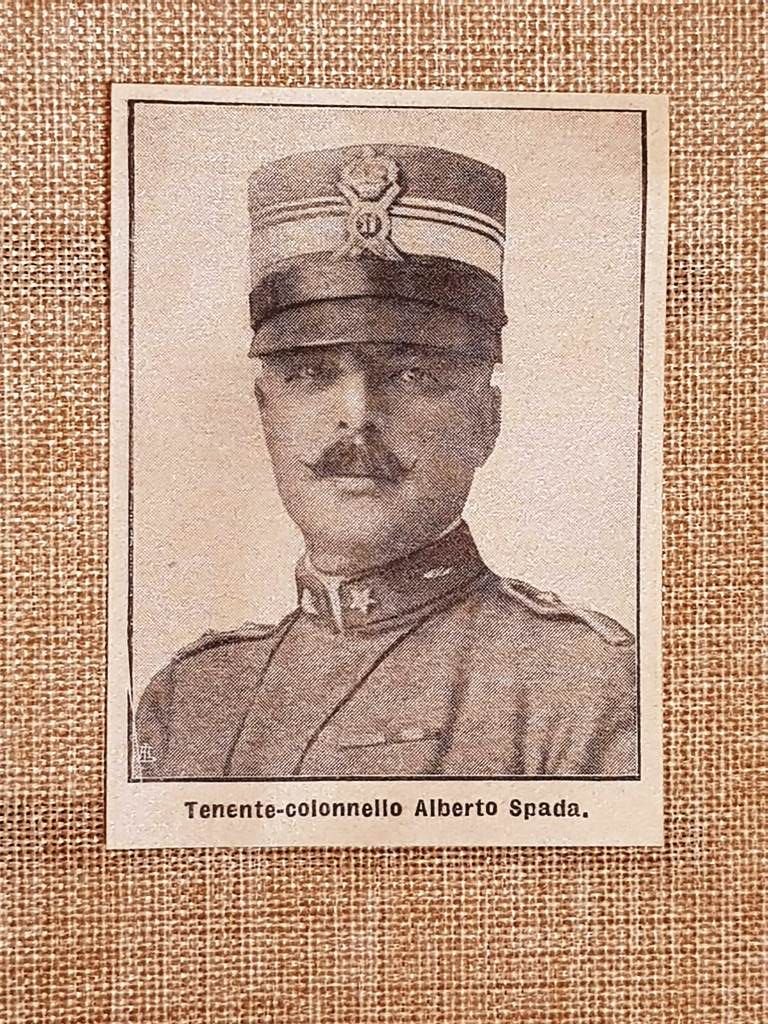 Il Tenente Colonnello Alberto Spada Stampa del 1915 WW1 Prima …