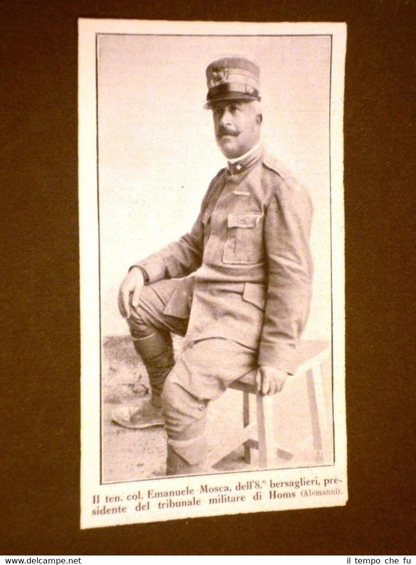 Il Tenente Colonnello dei Bersaglieri Emanuele Mosca Presidente Tribunale Homs