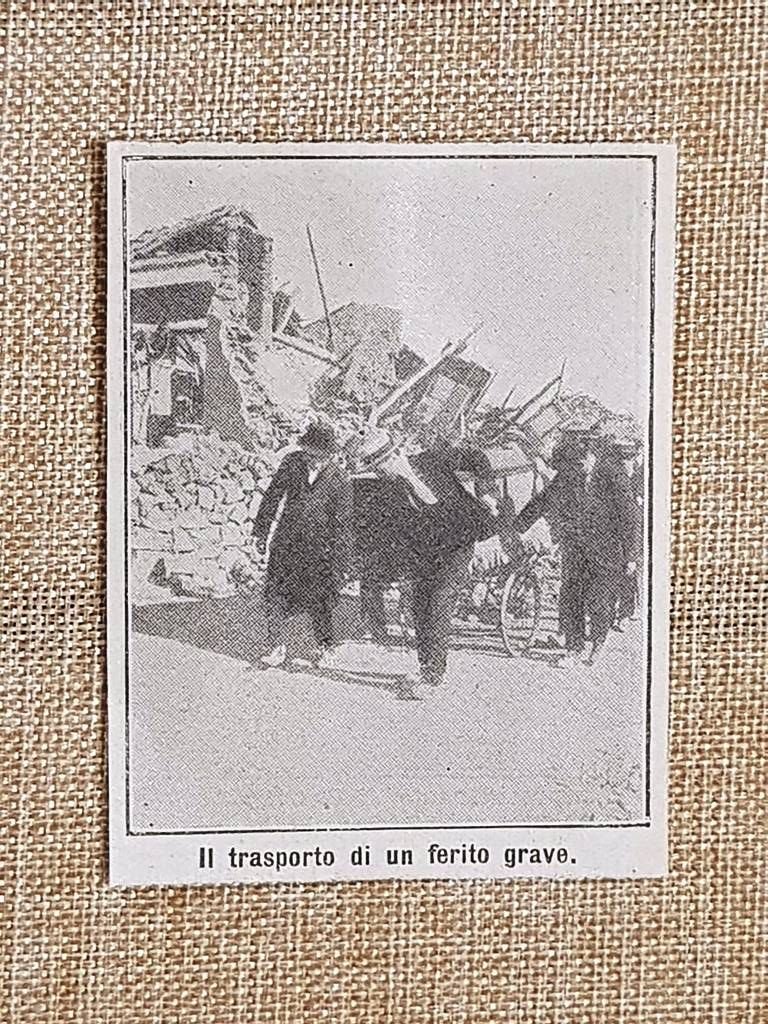 Il terremoto tra Linera ed Acireale nel 1914 Il trasporto …