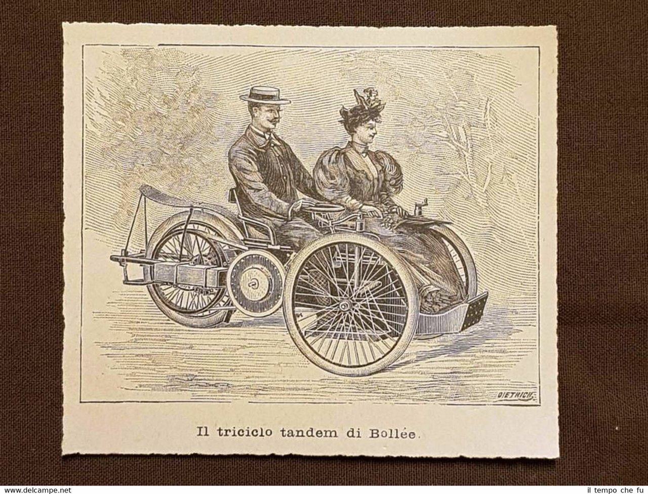 Il triciclo tandem di Bollée nel 1896 Velocipede Velocipedi o …