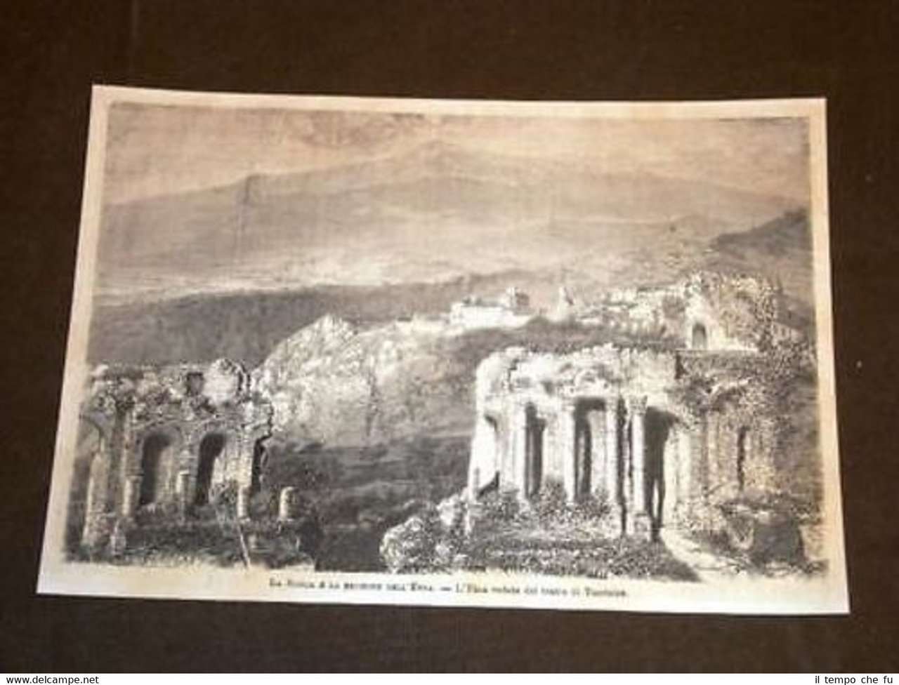 Il Vulcano Etna veduto dal Teatro di Taormina Messina Sicilia | Immagine principale