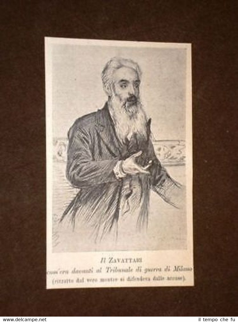 Il Zavattari Innanzi il Tribunale di guerra di Milano