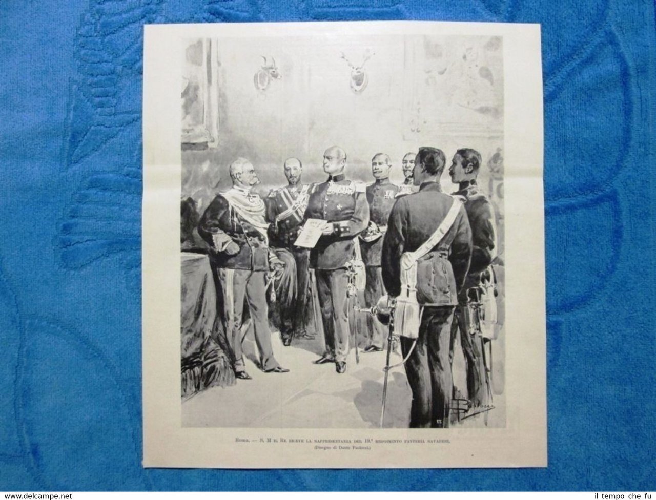 Illustrazione Italiana 1898 - Umberto I riceve la rappresentanza di …