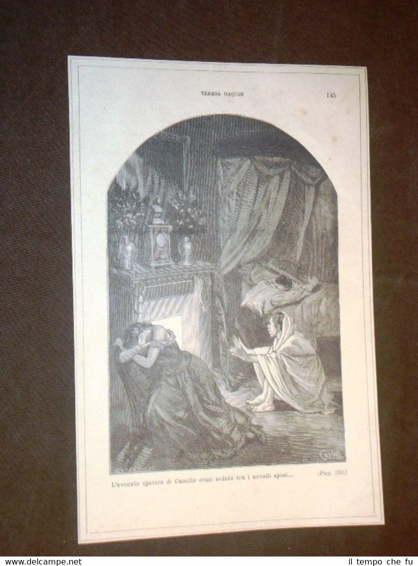 Illustrazione Teresa Raquin di Émile Zola "Camillo sedeva tra i …