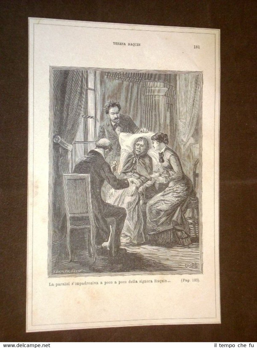 Illustrazione Teresa Raquin di Émile Zola "La paralisi della Signora … | Immagine principale