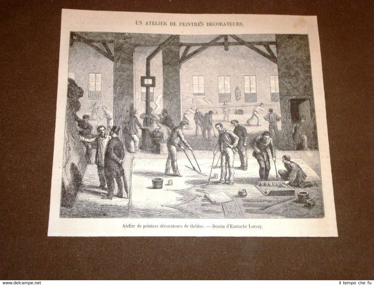 In Francia nel 1871 Un laboratorio di scenografi di teatro