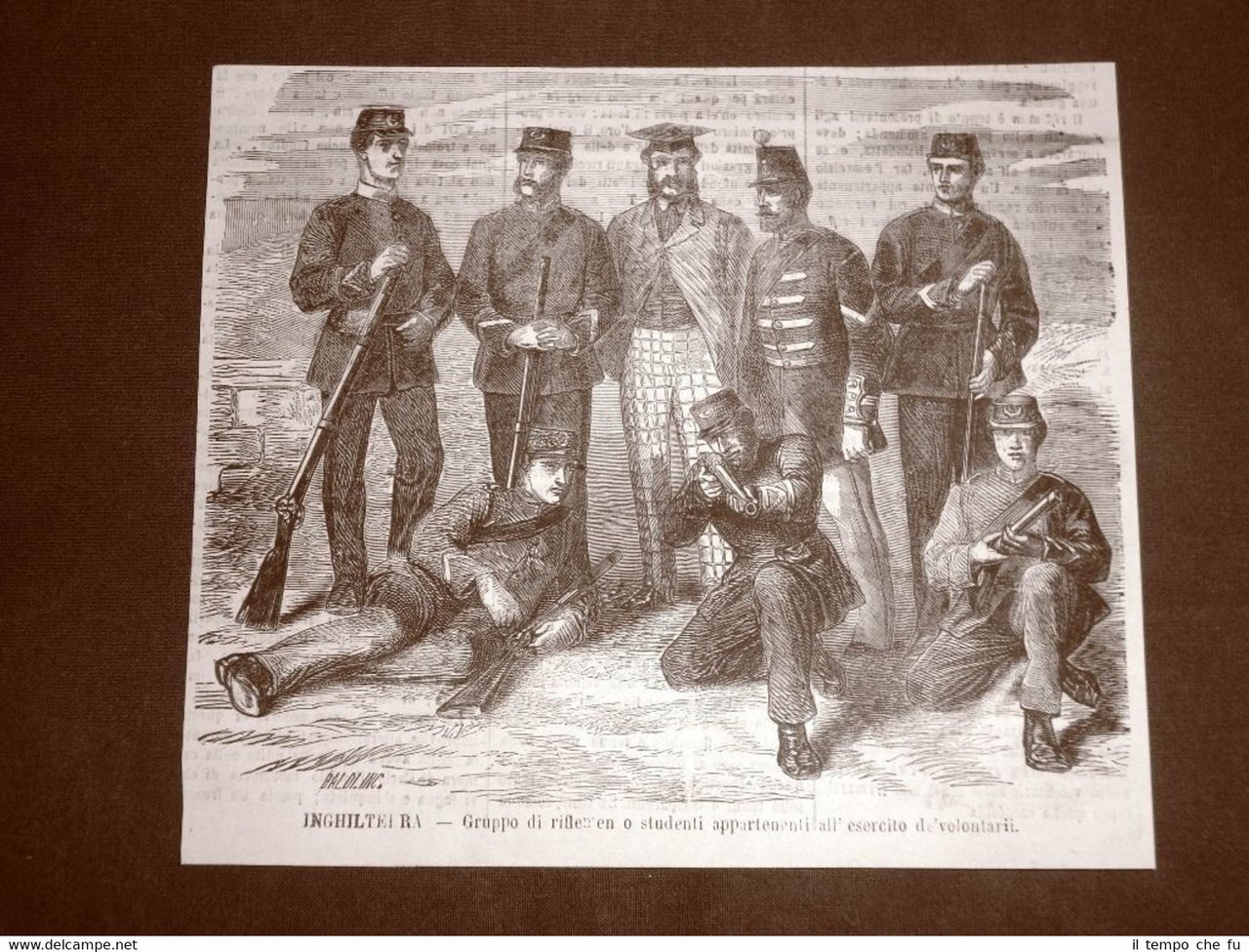 In Inghilterra nel 1865 Studenti appartenenti all'esercito dei volontari