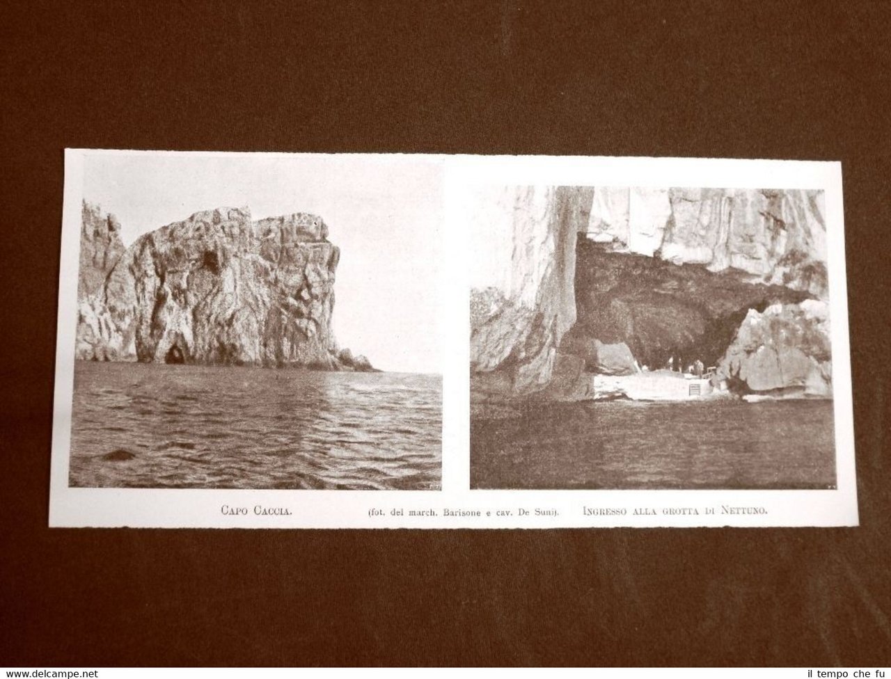 In Sardegna nel 1899 Alghero Capo Caccia e ingresso alla …