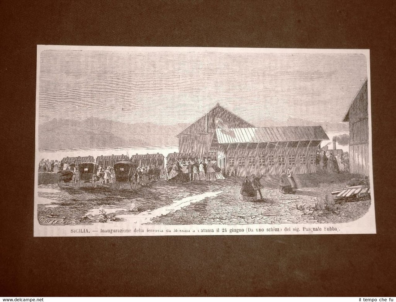 In Sicilia nel 1866 Inaugurazione della ferrovia tra Catania e …