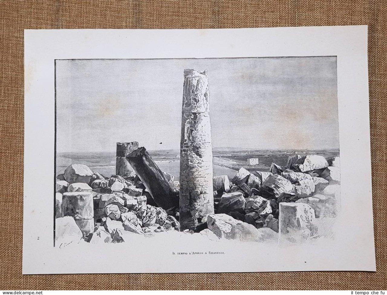 In Sicilia nel 1897 Il Tempio di Apollo a Selinunte …