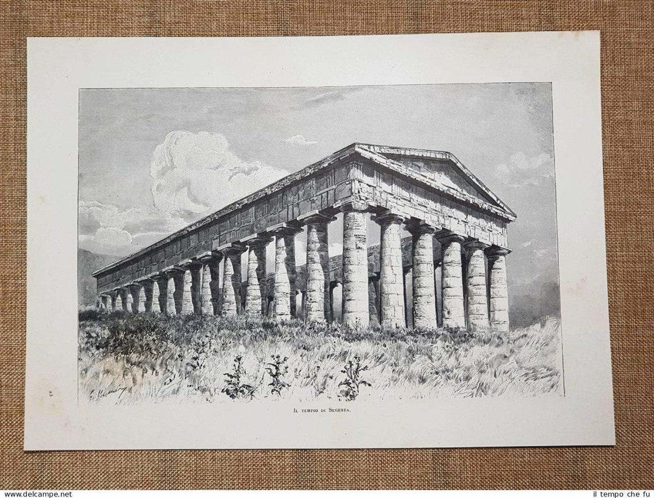 In Sicilia nel 1897 Il Tempio di Segesta Trapani Tavola …