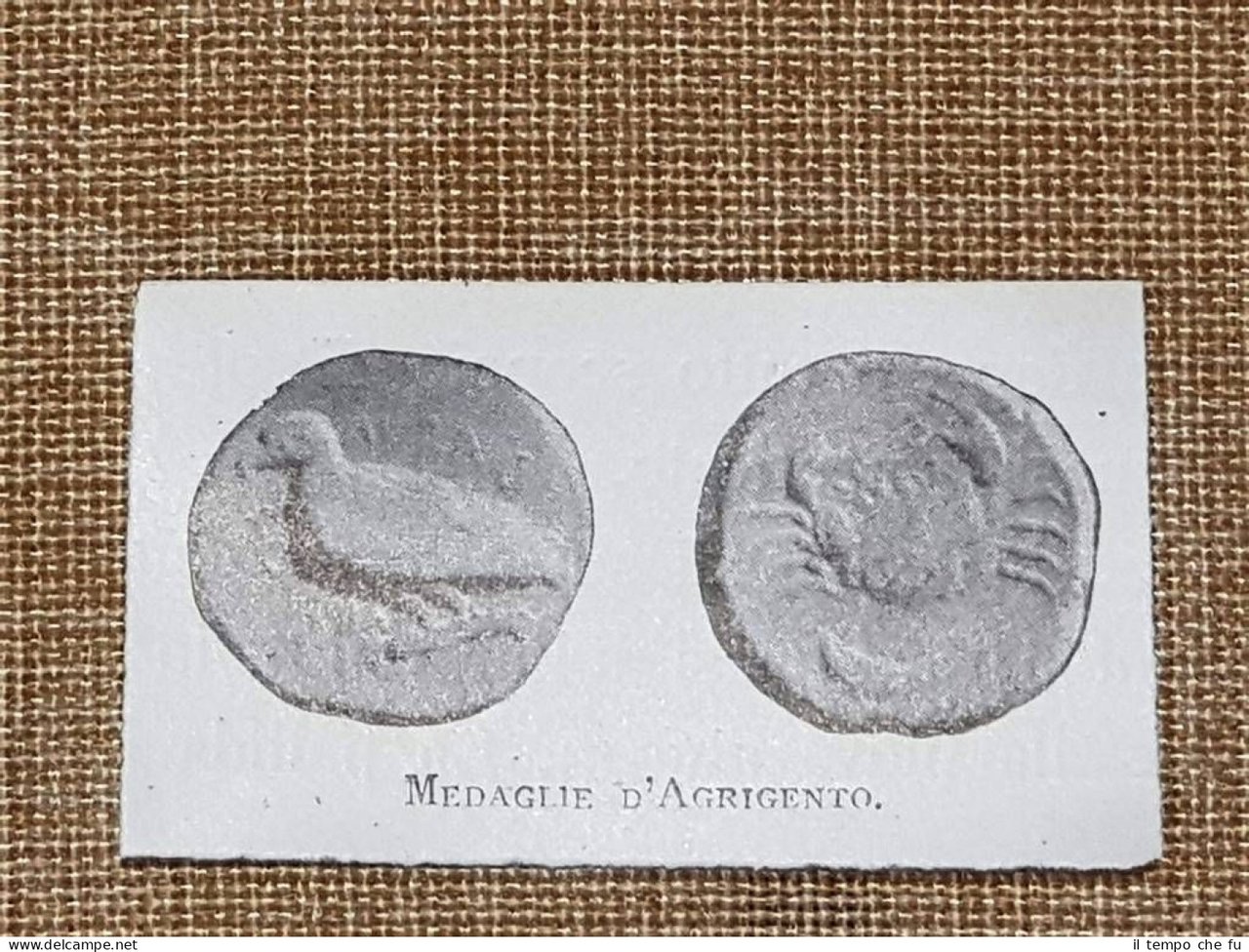 In Sicilia nel 1897 Medaglie di Agrigento Numismatica Gastone Vuillier