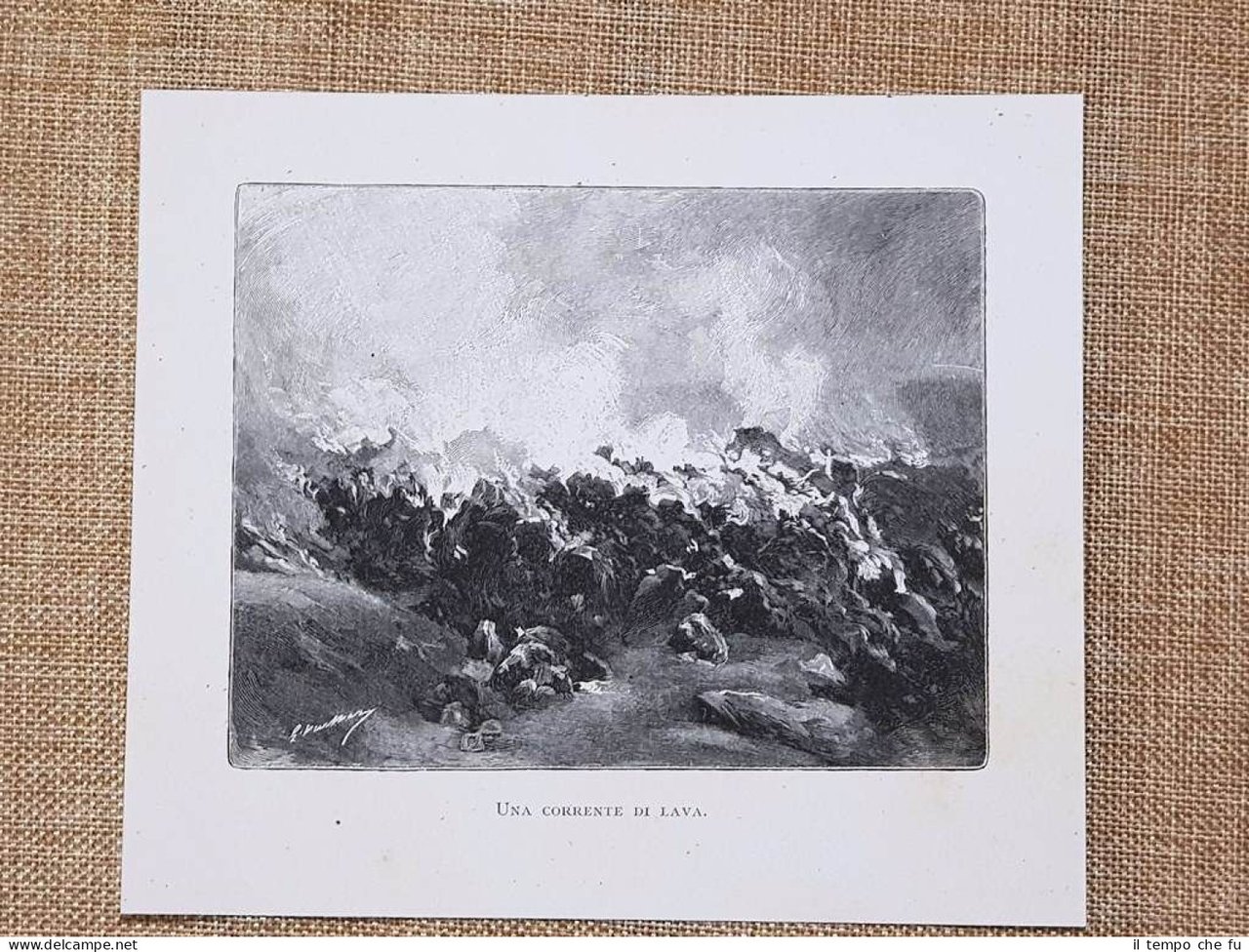 In Sicilia nel 1897 Una corrente di lava del vulcano …