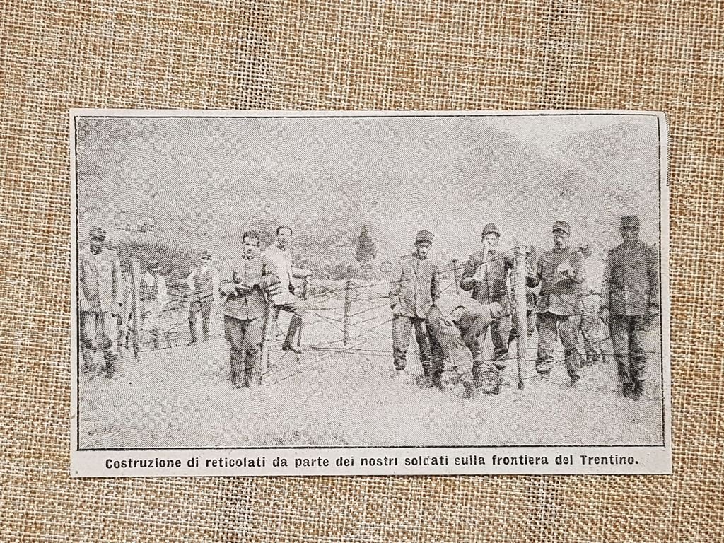 In Trentino nel 1915 Italiani realizzano reticolati WW1 Prima guerra …