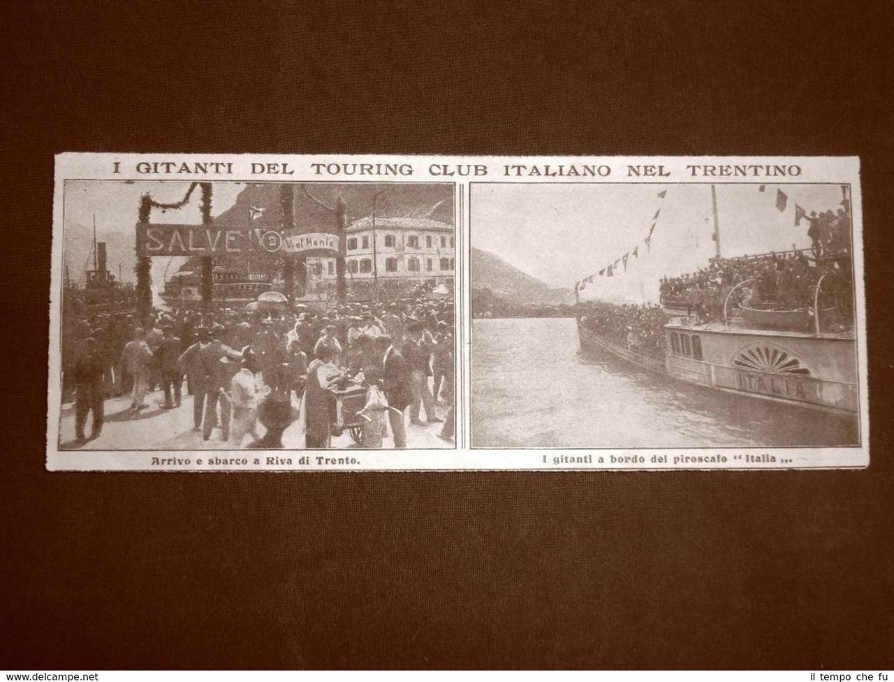 In Trentino nel 1919 Gitanti del Touring Club Italiano Riva …