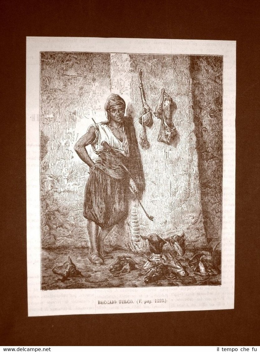 In Turchia nel 1866 Il beccaio o macellaio Moda e … | Immagine principale