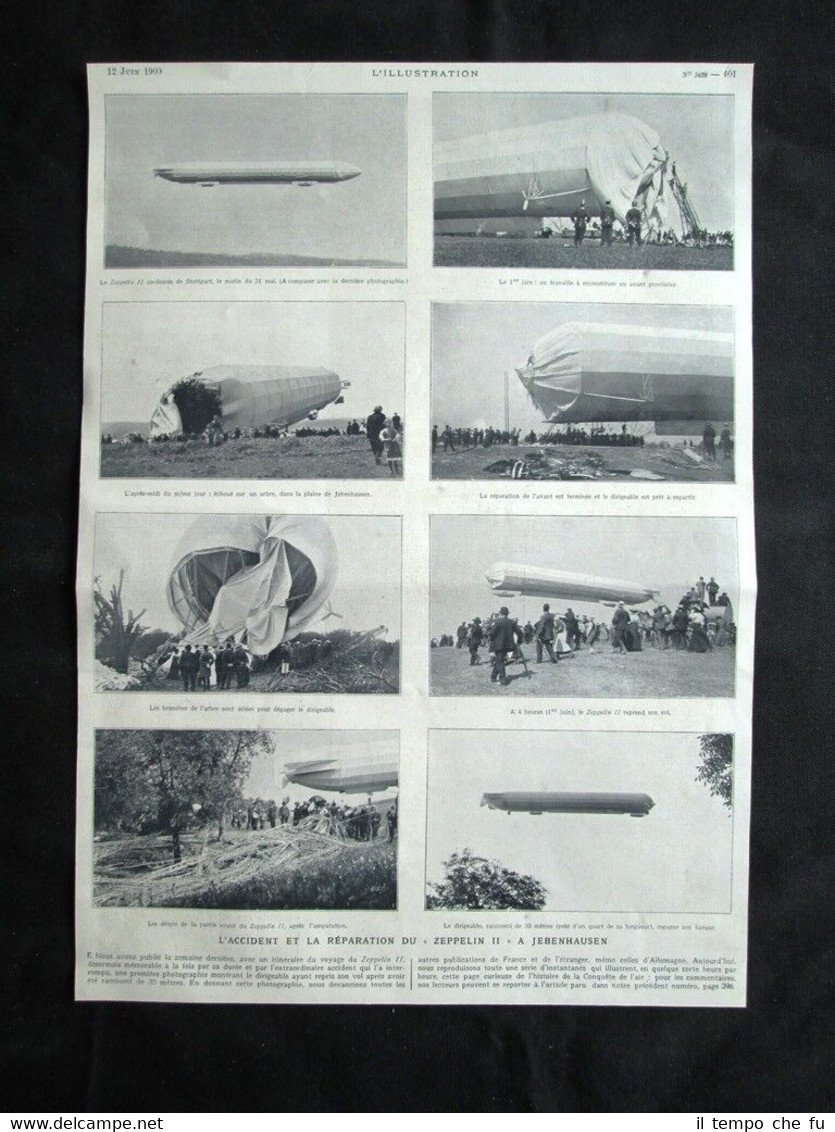 Incidente e riparazione Zeppelin II a Jebenhausen 31 maggio 1909 …