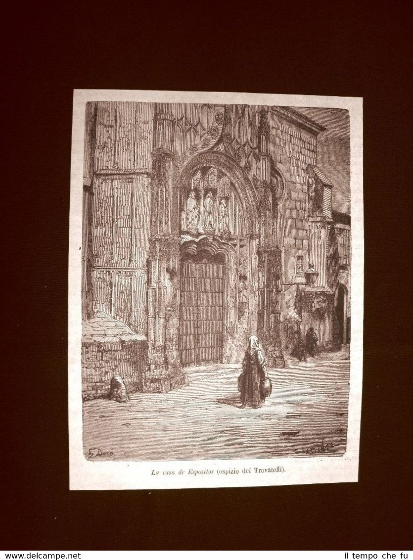 Incisione di Gustave Dorè del 1874 La casa de Espositos …