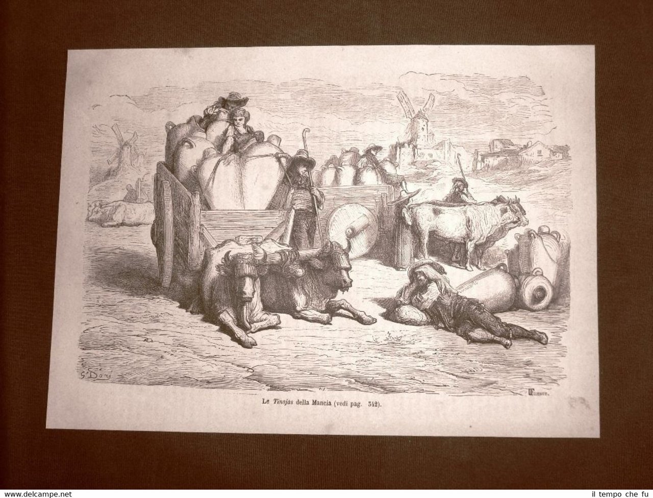 Incisione di Gustave Dorè del 1874 Moda costrume Le Tinajas …