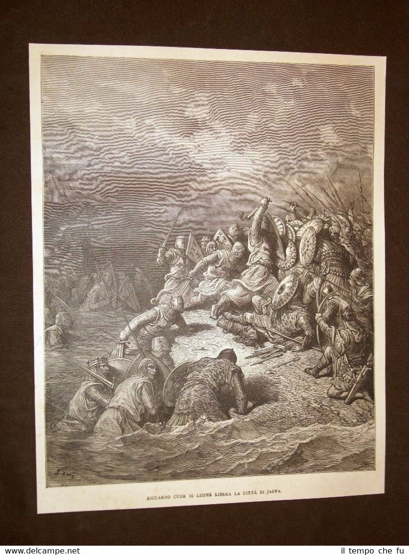 Incisione di Gustave Dorè del 1884 Riccardo Cuor di Leone …