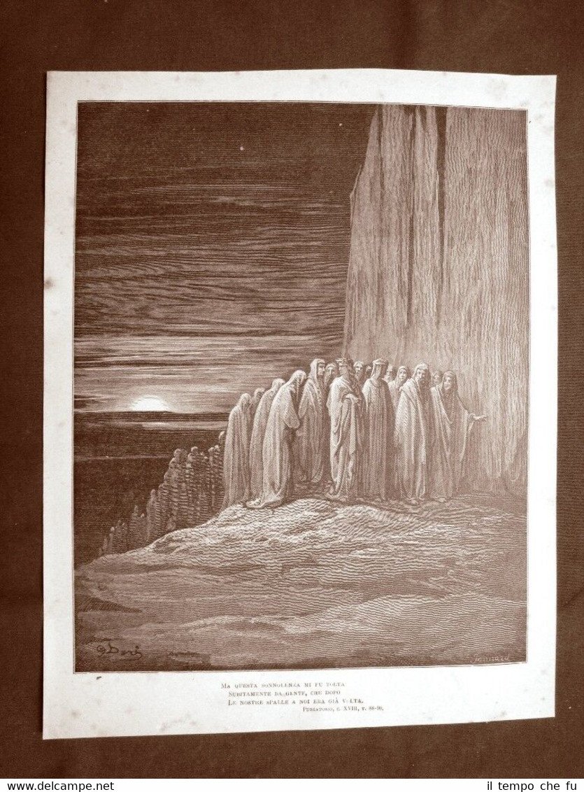Incisione di Gustave Dorè del 1890 Alberto Scaligero Divina Commedia … | Immagine principale
