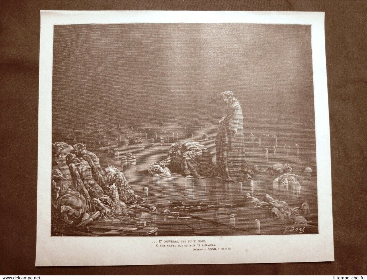 Incisione di Gustave Dorè del 1890 Bocca degli Abati Divina …