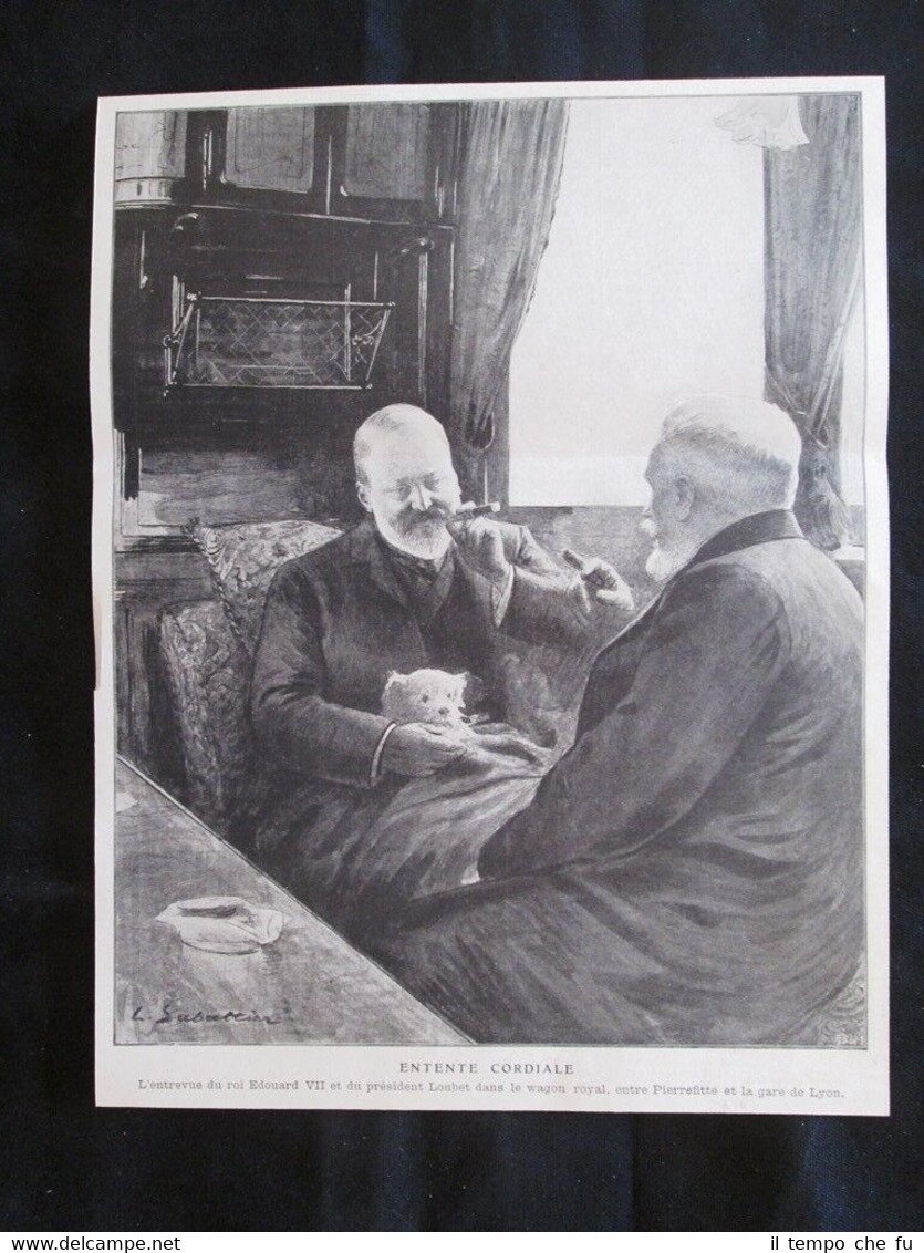 Incontro tra Edoardo VII d'Inghilterra e Presidente Emile Loubet Stampa …