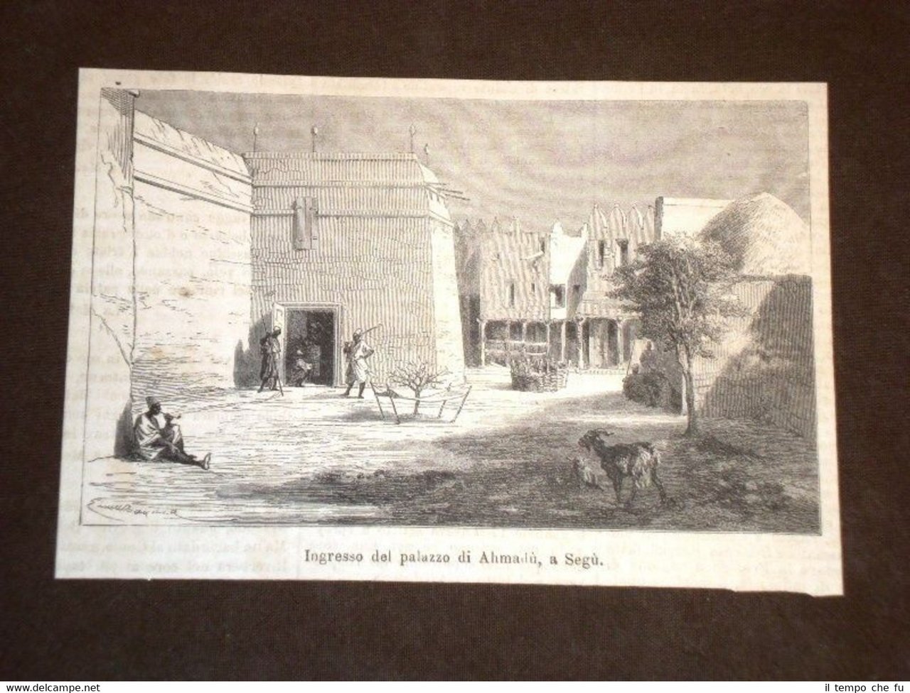 Ingresso del Palazzo di Re Ahmadù Segù nel 1869