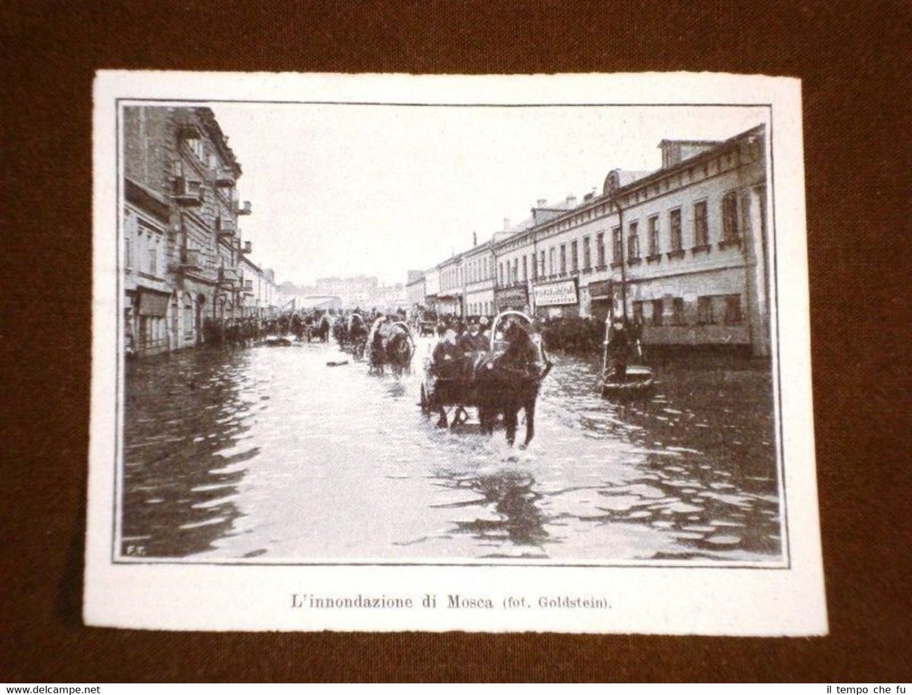 Inondazione a Mosca nel 1908 Russia