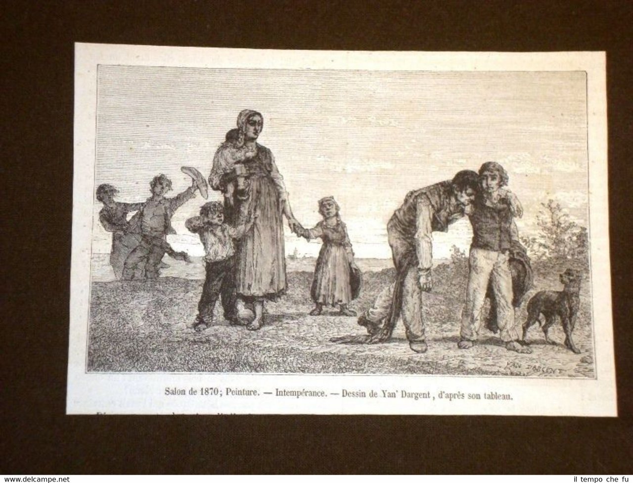 Intemperance Intemperanza Salone di pittura del 1870