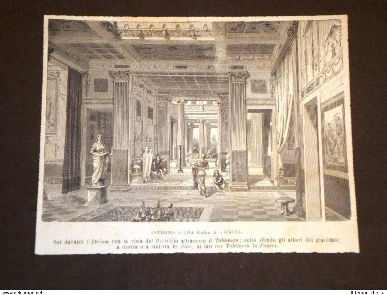 Interno d'una casa a Pompei