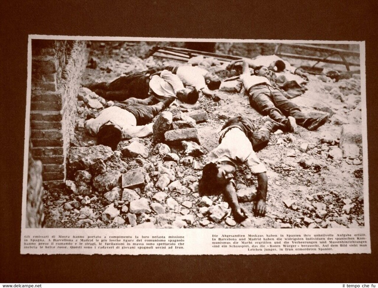 Irun nel 1936 Fucilazioni di massa delle belve rosse Guerra …