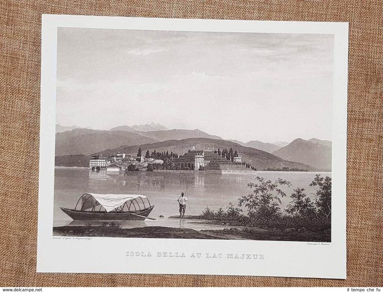 Isola Bella sul Lago Maggiore Incisione di L. Cherbuin del …
