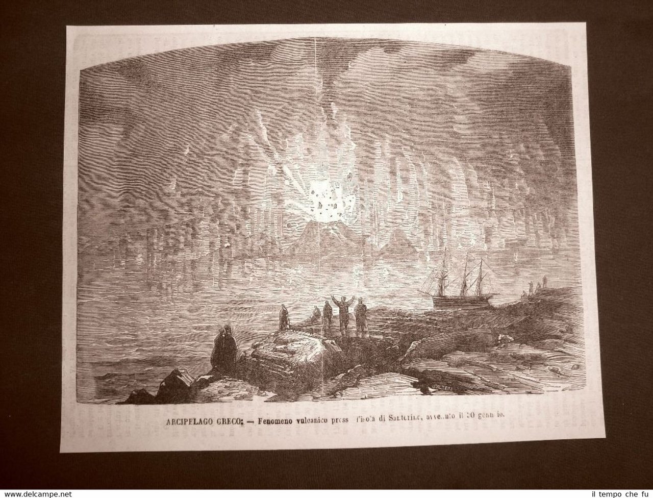 Isola di Santorini o Santorino 30 gennaio 1866 Eruzione del …
