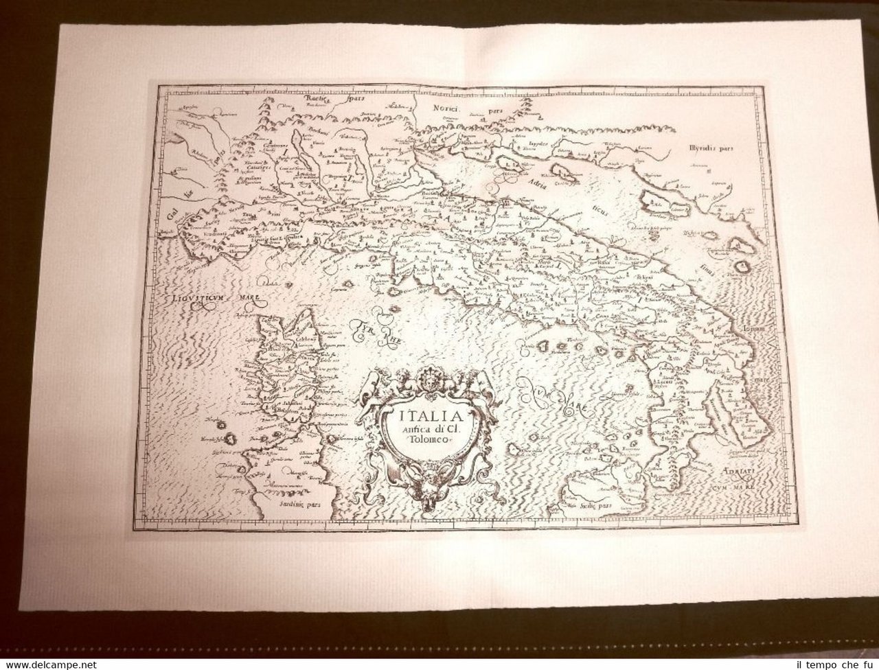 Italia antica di Tolomeo G.Antonio Magini Maginus Atlante d'Italia 1620 …