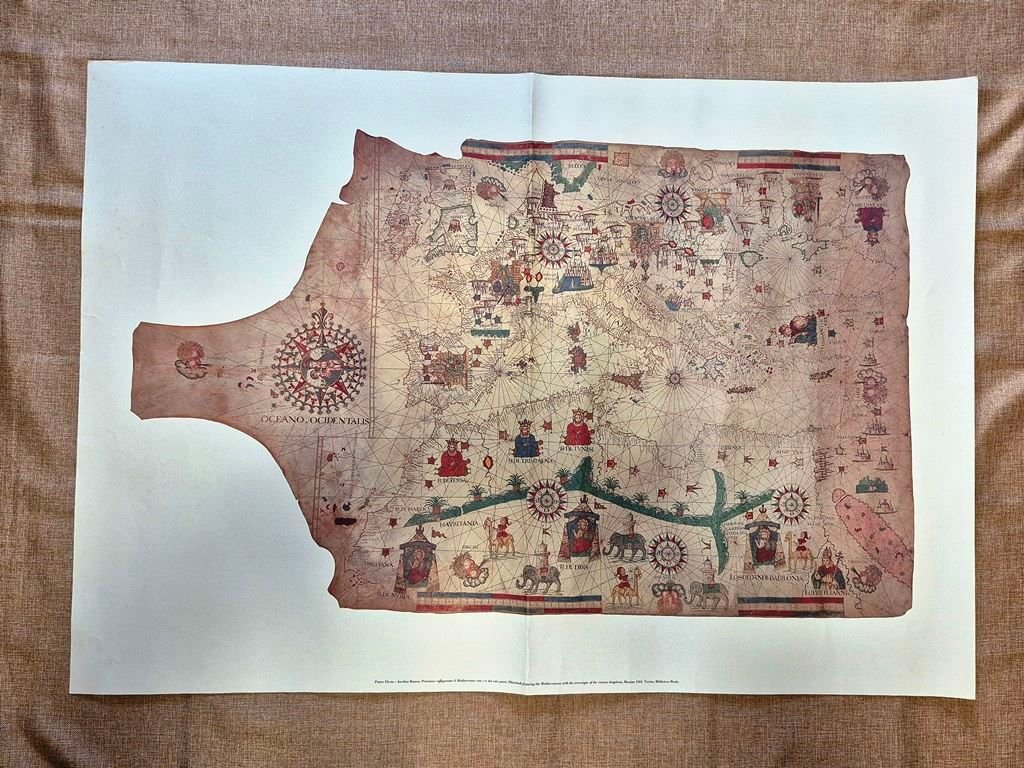 Jacobus Russus Portolano del Mediterraneo con sovrani Messina 1565 Electa … | Immagine principale